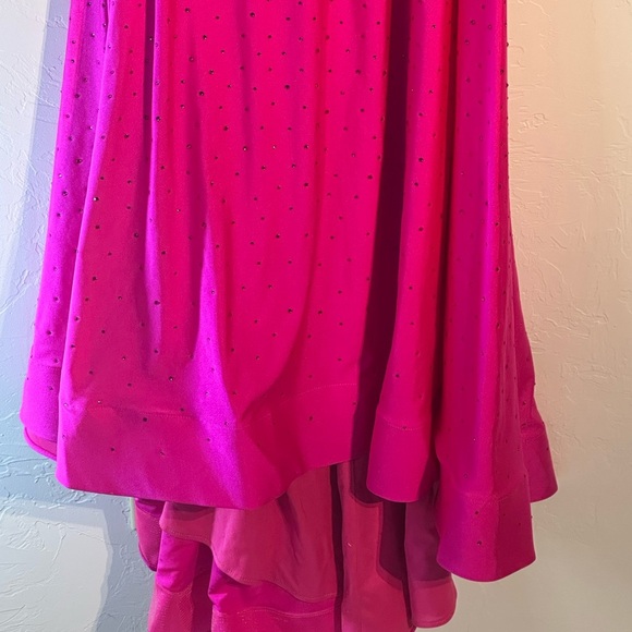 Sherri Hill Sparkling Fuchsia Gown - Picture 4 of 12